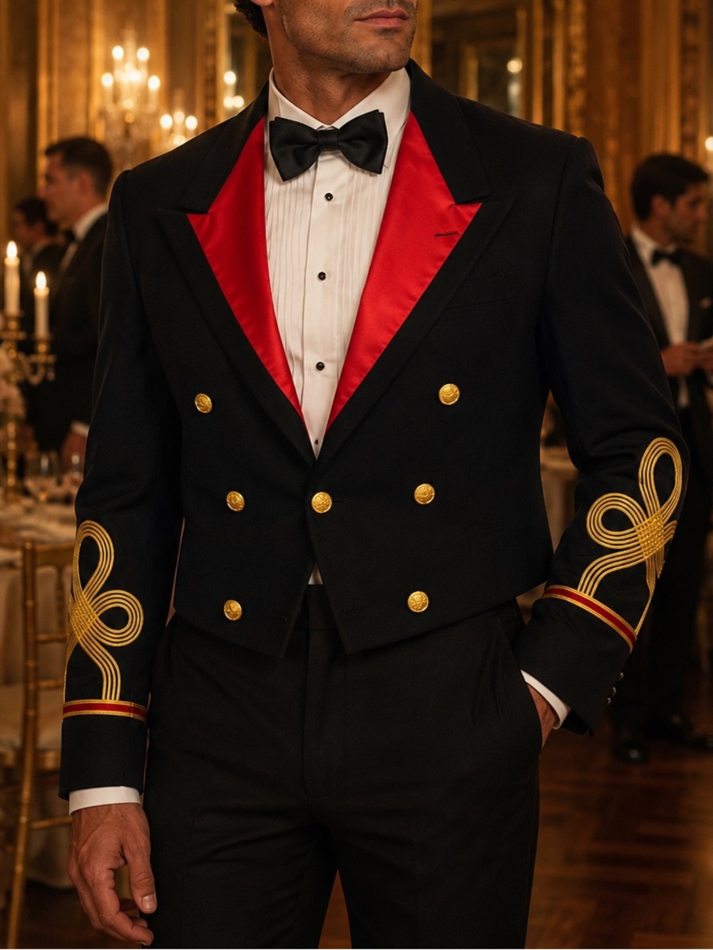 Vintage 1970s US Army Officer Mess Dress Jacket Marlow White Military 42R